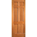 China 6 Panel Interior Veneered Door with HDF Molded Skin